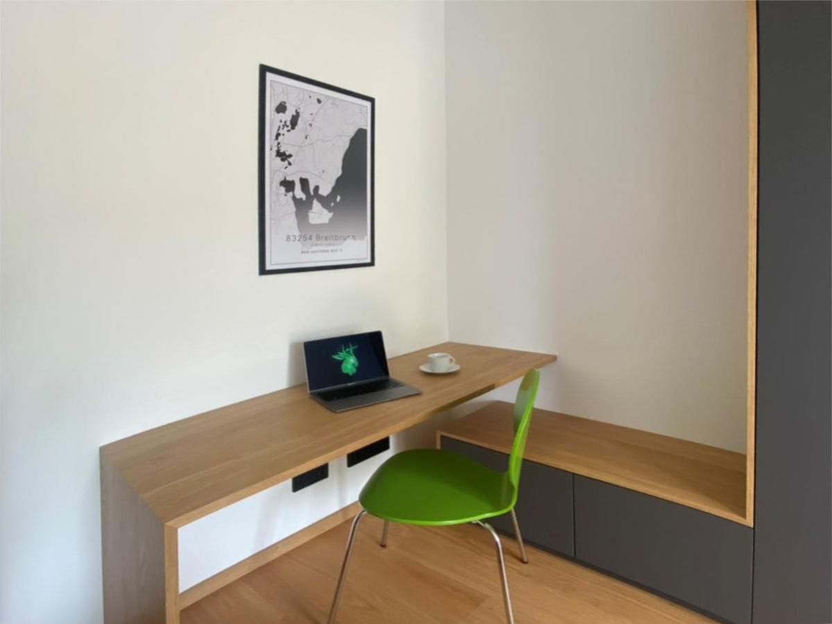 Neubau Gruener Wolpertinger Designwhg 106Qm Barrierefrei Apartment Breitbrunn am Chiemsee Bagian luar foto