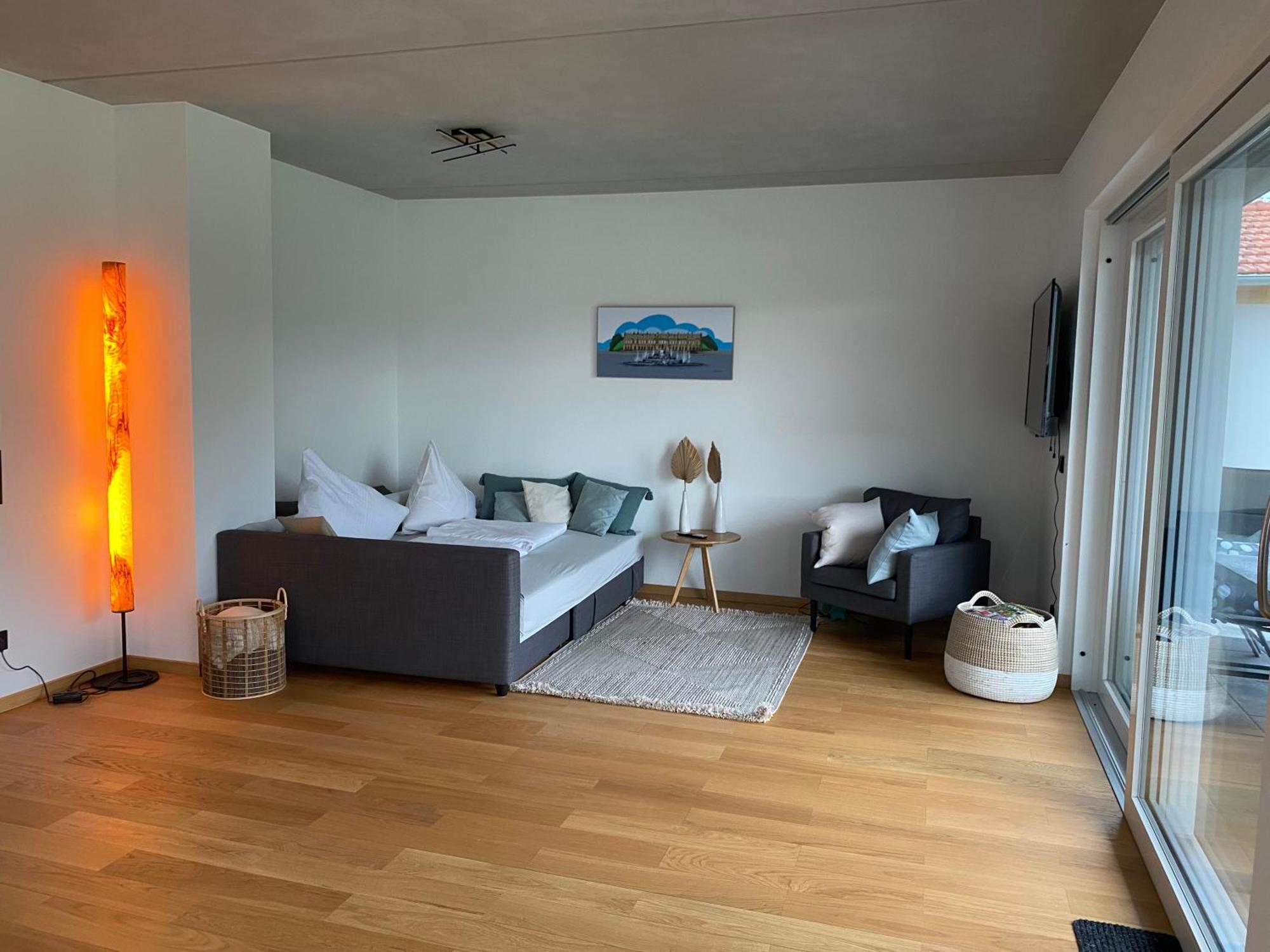 Neubau Gruener Wolpertinger Designwhg 106Qm Barrierefrei Apartment Breitbrunn am Chiemsee Bagian luar foto