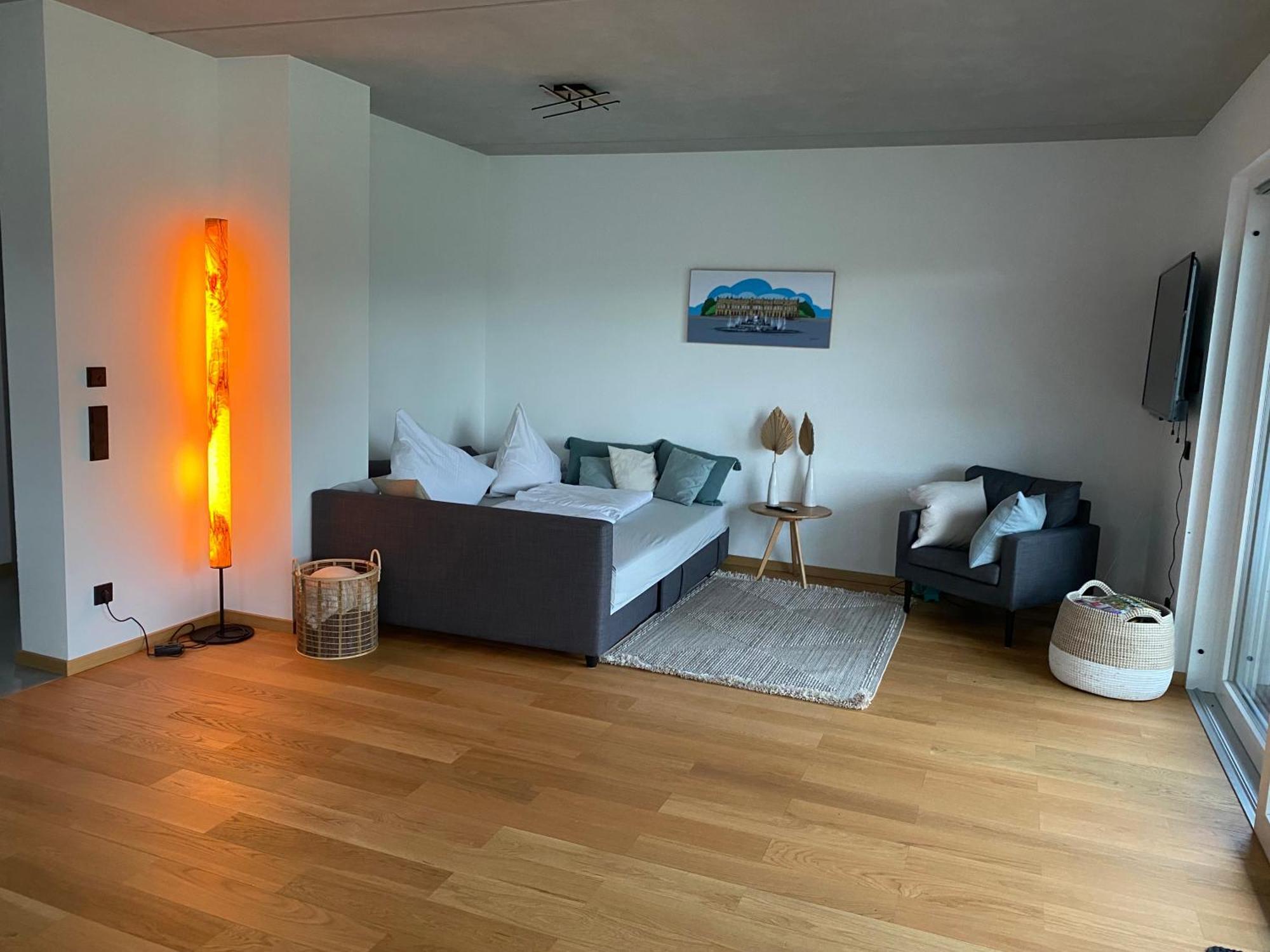 Neubau Gruener Wolpertinger Designwhg 106Qm Barrierefrei Apartment Breitbrunn am Chiemsee Bagian luar foto